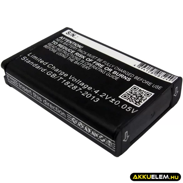 Utángyártott Garmin Kamera Li-ion akkumulátor 3.7V 1800mAh 010-11599-00, 010-11654-03 - CameronSino