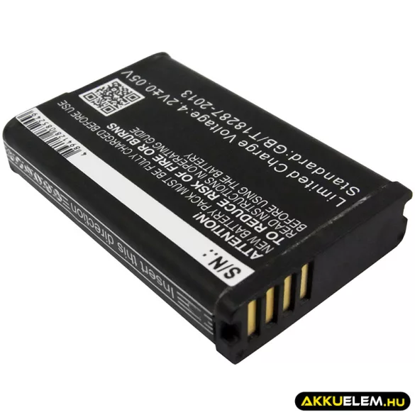 Utángyártott Garmin Kamera Li-ion akkumulátor 3.7V 1800mAh 010-11599-00, 010-11654-03 - CameronSino