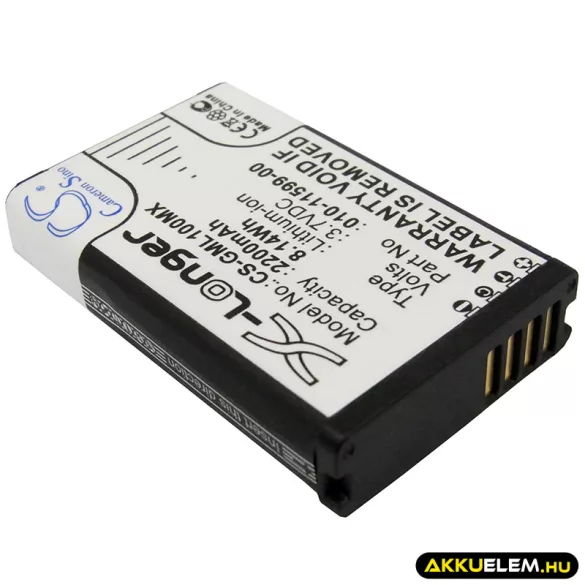 Utángyártott Garmin Kamera Li-ion akkumulátor 3.7V 2200mAh 010-11599-00, 010-11654-03 - CameronSino