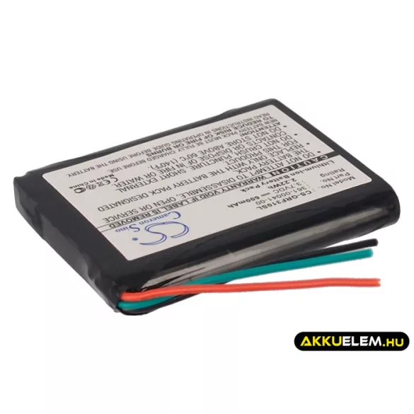 Utángyártott Garmin GPS Li-ion akkumulátor 3.7V 600mAh 361-00041-00 - CameronSino
