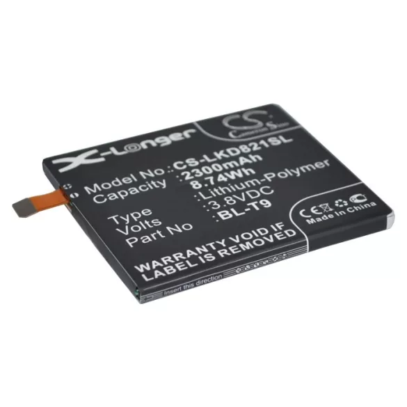 Utángyártott Google mobil Li-Polymer akkumulátor 3.8V 2300mAh - CameronSino