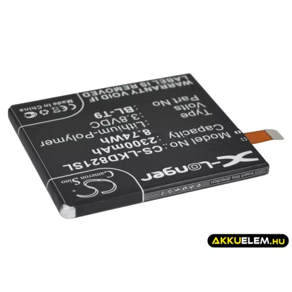 Utángyártott Google mobil Li-Polymer akkumulátor 3.8V 2300mAh - CameronSino