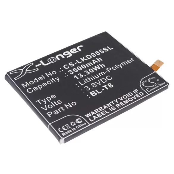 Utángyártott LG mobil Li-Polymer akkumulátor 3.8V 3500mAh BL-T8, EAC62118701 - CameronSino
