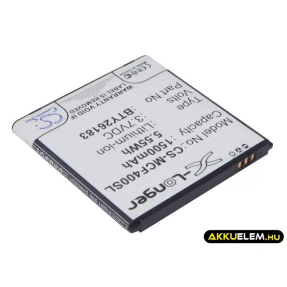 Utángyártott Mobistel mobil Li-ion akkumulátor 3.7V 1500mAh BTY26183, BTY26183Mobistel/STD - CameronSino