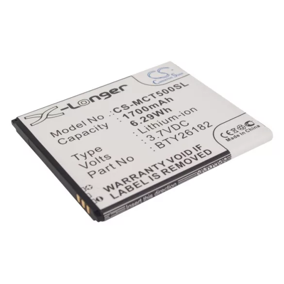 Utángyártott Micromax mobil Li-ion akkumulátor 3.7V 1700mAh - CameronSino