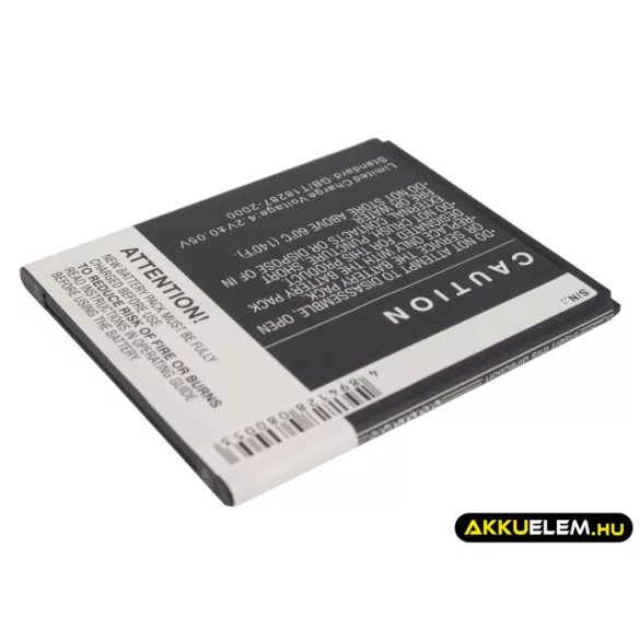 Utángyártott Micromax mobil Li-ion akkumulátor 3.7V 1700mAh - CameronSino