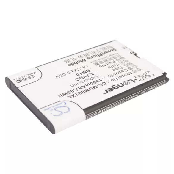 Utángyártott Xiaomi mobil Li-ion akkumulátor 3.7V 1900mAh BM10, 29-11940-000-00 - CameronSino