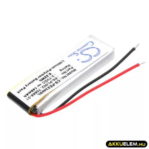 Utángyártott Sony Ericsson Vezeték nélküli fejhallgató Li-Polymer akkumulátor 3.7V 140mAh - CameronSino