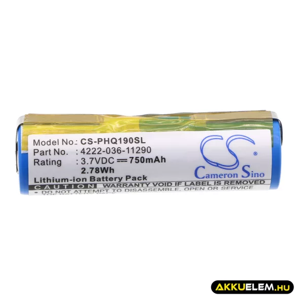 Utángyártott Panasonic Borotva Li-ion akkumulátor 3.7V 750mAh - CameronSino