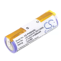   Utángyártott Philips Borotva Li-ion akkumulátor 3.7V 650mAh KR112RRL, US14430VR - CameronSino