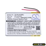 Utángyártott Plantronics Vezeték nélküli fejhallgató Li-Polymer akkumulátor 3.7V 650mAh PR-423350 - CameronSino