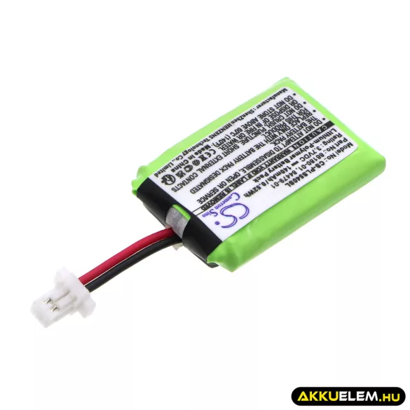 Utángyártott Plantronics Vezeték nélküli fejhallgató Li-Polymer akkumulátor 3.7V 140mAh 86180-01, 84479-01 - CameronSino