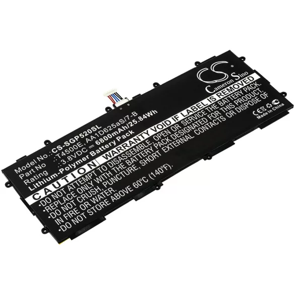 Utángyártott Samsung Tablet Li-Polymer akkumulátor 3.8V 6800mAh T4500E, AA1D625aS/7-B - CameronSino