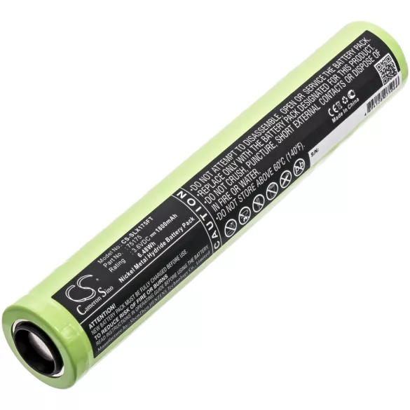 Utángyártott Peli Zseblámpa Ni-MH akkumulátor 3.6V 1800mAh 75175 - CameronSino