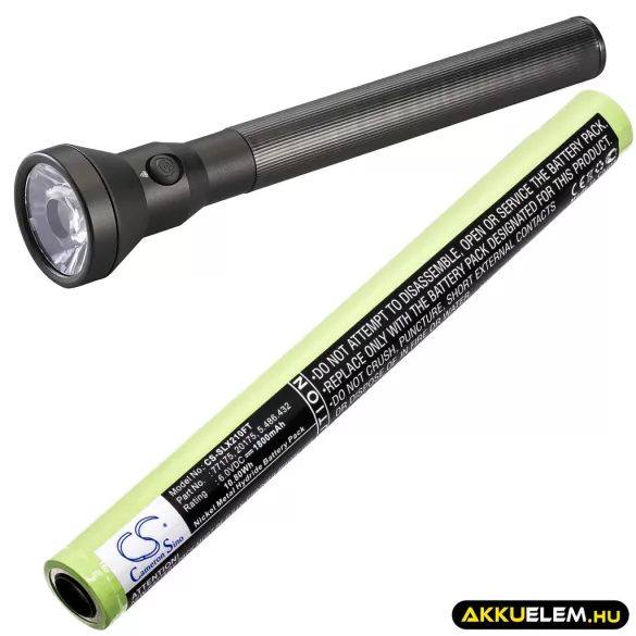 Utángyártott Streamlight Zseblámpa Ni-MH akkumulátor 6V 1800mAh 77175, 20175 - CameronSino