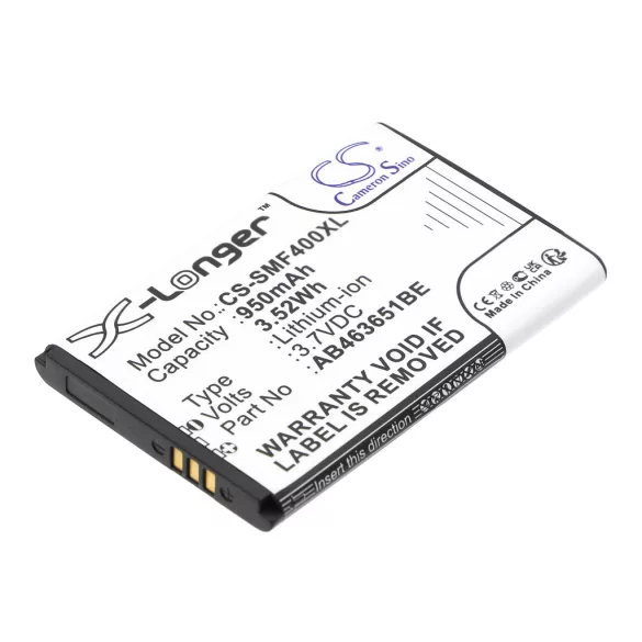 Utángyártott Samsung mobil Li-ion akkumulátor 3.7V 950mAh AB463651BE, AB463651BEC - CameronSino