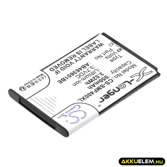 Utángyártott Samsung mobil Li-ion akkumulátor 3.7V 950mAh AB463651BE, AB463651BEC - CameronSino