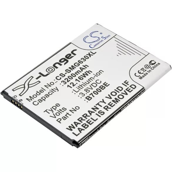Utángyártott Samsung mobil Li-ion akkumulátor 3.8V 3200mAh B700BE, B700BU - CameronSino