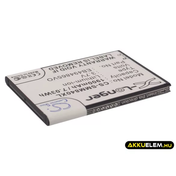 Utángyártott BoostMobile mobil Li-ion akkumulátor 3.7V 1900mAh EB494865VO - CameronSino