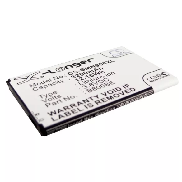Utángyártott Samsung mobil Li-ion akkumulátor 3.8V 3200mAh B800BE, B800BU X-Hosszabb - CameronSino