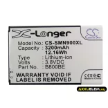 Utángyártott Samsung mobil Li-ion akkumulátor 3.8V 3200mAh B800BE, B800BU X-Hosszabb - CameronSino
