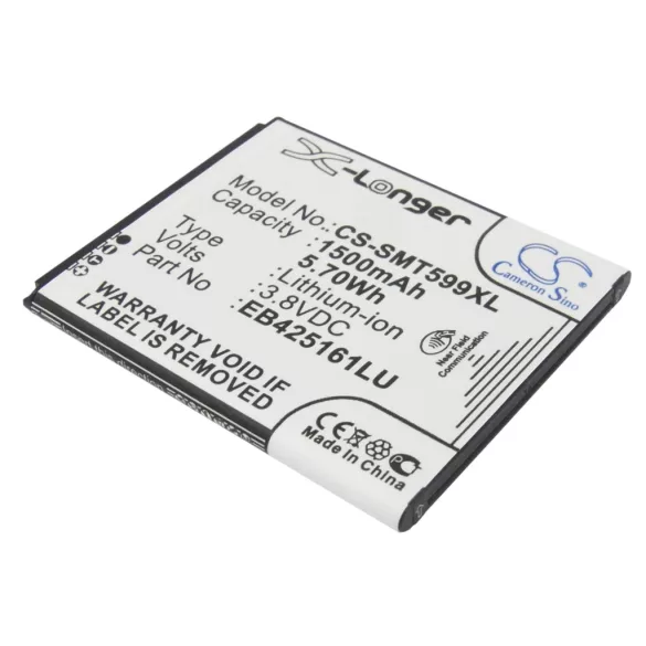 Utángyártott Samsung mobil Li-ion akkumulátor 3.8V 1500mAh EB425161LU - CameronSino