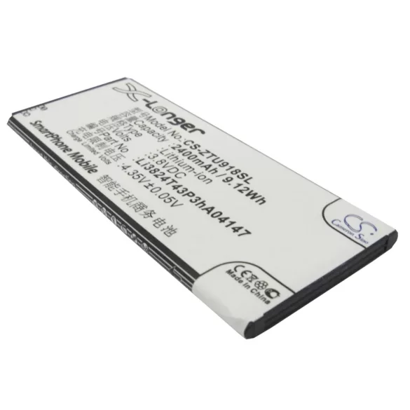 Utángyártott ZTE mobil Li-ion akkumulátor 3.8V 2400mAh Li3824T43P3hA04147, Li3821T43P3hA04147 - CameronSino
