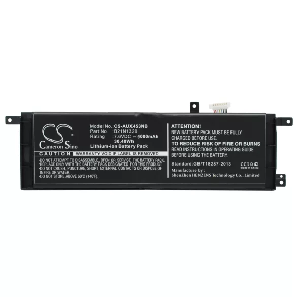 Utángyártott Asus laptop Li-ion akkumulátor 7.6V 4000mAh B21N1329, 0B200-00840000 - CameronSino