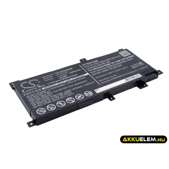Utángyártott Asus laptop Li-Polymer akkumulátor 7.6V 5000mAh PP21AT149Q-1, C21N1409 - CameronSino