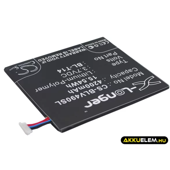 Utángyártott LG Tablet Li-Polymer akkumulátor 3.7V 4200mAh BL-T14, EAC62638401 - CameronSino
