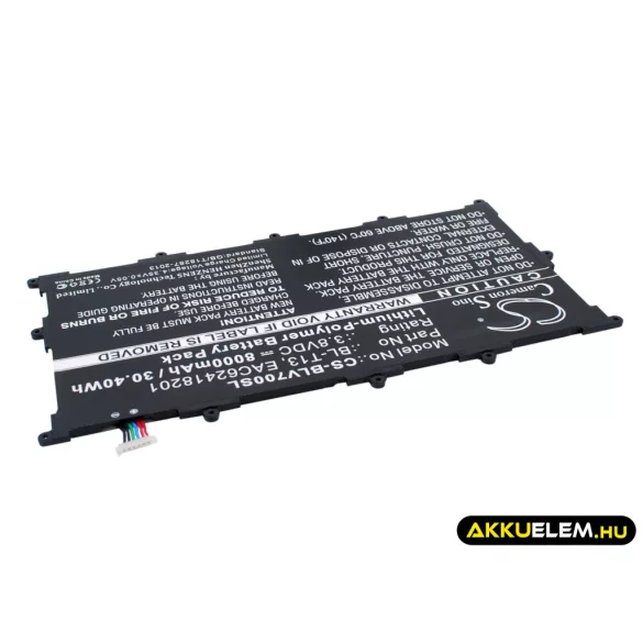 Utángyártott LG Tablet Li-Polymer akkumulátor 3.8V 8000mAh BL-T13, EAC62418201 - CameronSino