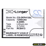Utángyártott Doro mobil Li-ion akkumulátor 3.7V 1200mAh RCB01P01, RCB413 - CameronSino