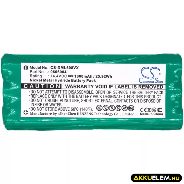 Utángyártott Taurus porszívó Ni-MH akkumulátor 14.4V 1800mAh - CameronSino