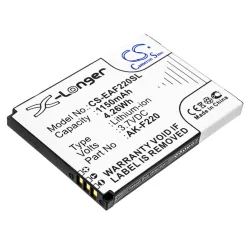  Utángyártott Emporia mobil Li-ion akkumulátor 3.7V 1150mAh AK-F220 - CameronSino