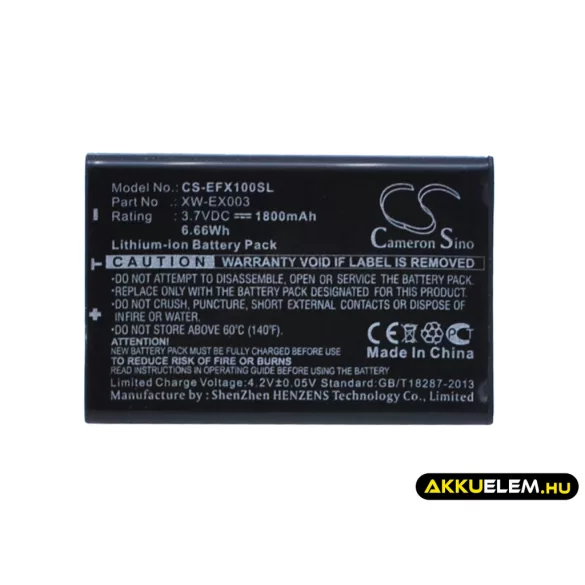Utángyártott EXFO egyéb Li-ion akkumulátor 3.7V 1800mAh XW-EX003, GP-1001 - CameronSino