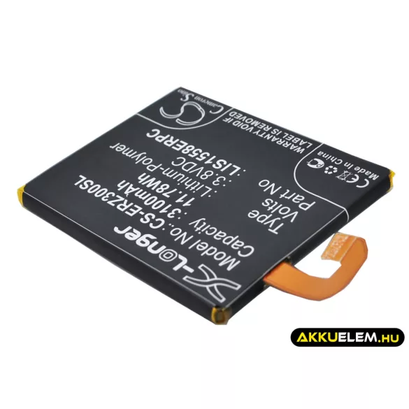 Utángyártott Sony Ericsson mobil Li-Polymer akkumulátor 3.8V 3100mAh LIS1558ERPC - CameronSino