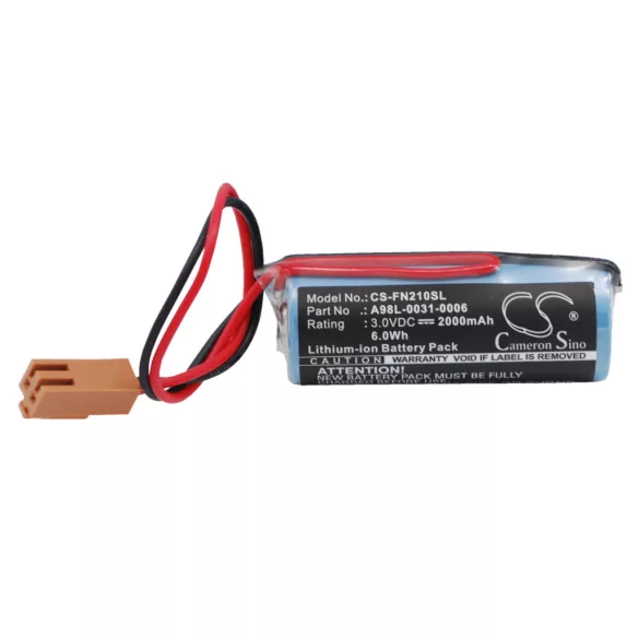 Utángyártott GE PLC Li-MnO2 elem 3V 2000mAh A98L-0031-0006, A02B-0118-K111 - CameronSino