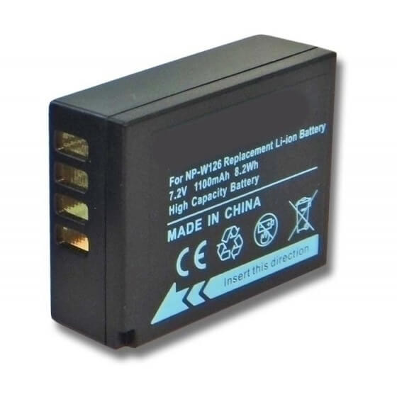 Fuji NP-W126 7,2V 1100mAh digitális fényképezőgép akkumulátor utángyártott