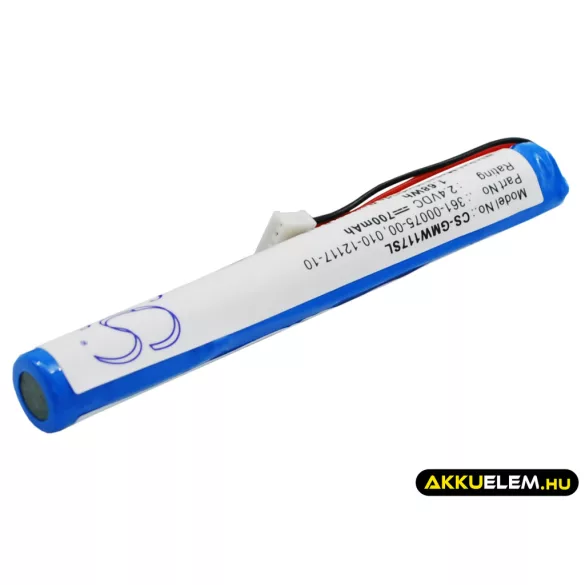 Utángyártott Garmin GPS Ni-MH akkumulátor 2.4V 700mAh 361-00075-00, 010-12117-10 - CameronSino
