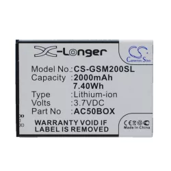   Utángyártott GSmart mobil Li-ion akkumulátor 3.7V 2000mAh AC50BOX - CameronSino
