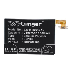   Utángyártott HTC mobil Li-Polymer akkumulátor 3.8V 2100mAh BOP6M100, 35H00216-00M - CameronSino
