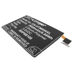   Utángyártott HTC mobil Li-Polymer akkumulátor 3.8V 2600mAh B0P6B100, 35H00214-00M - CameronSino