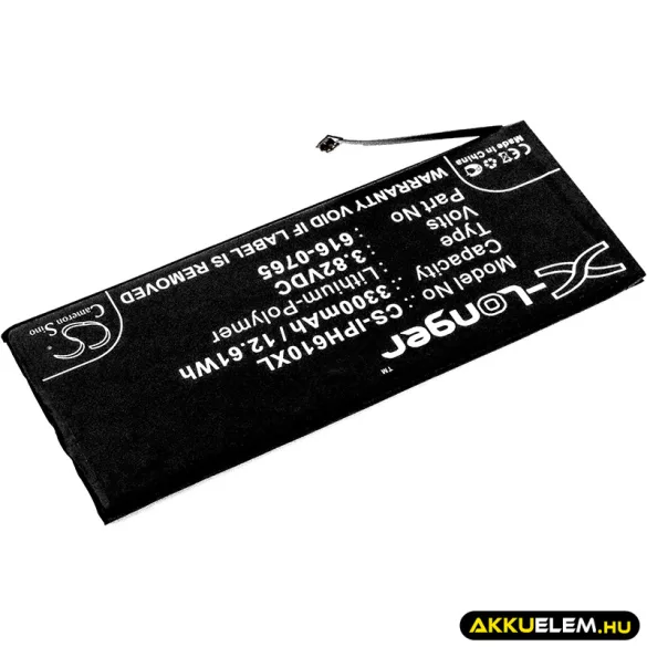Utángyártott Apple mobil Li-Polymer akkumulátor 3.82V 3300mAh 616-0765, DAK90151 - CameronSino