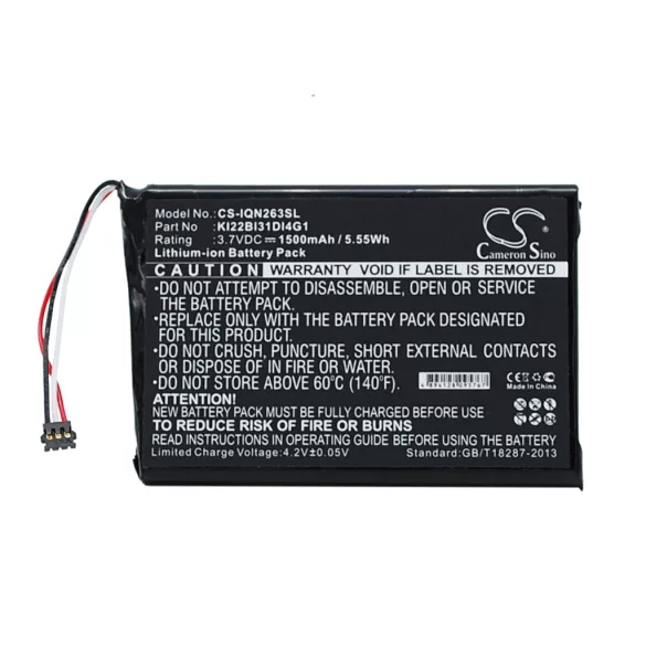 Utángyártott Garmin GPS Li-ion akkumulátor 3.7V 1500mAh KI22BI31DI4G1 - CameronSino