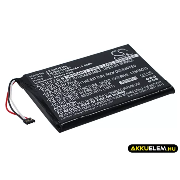 Utángyártott Garmin GPS Li-ion akkumulátor 3.7V 1500mAh KI22BI31DI4G1 - CameronSino