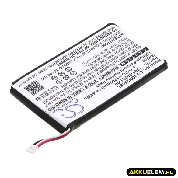 Utángyártott Garmin GPS Li-Polymer akkumulátor 3.7V 1200mAh 361-00051-00, 361-00051-01 - CameronSino