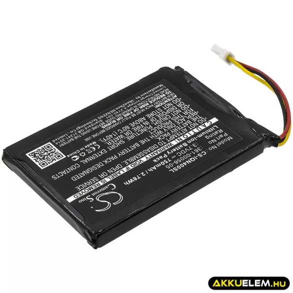 Utángyártott Garmin GPS Li-ion akkumulátor 3.7V 750mAh 361-00056-05, 361-00056-11 - CameronSino