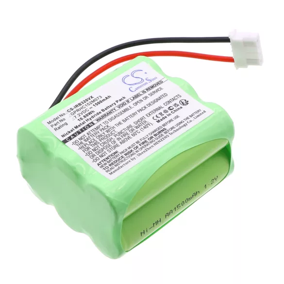 Utángyártott iRobot porszívó Ni-MH akkumulátor 7.2V 1500mAh GPRHC152M073, 4408927 - CameronSino