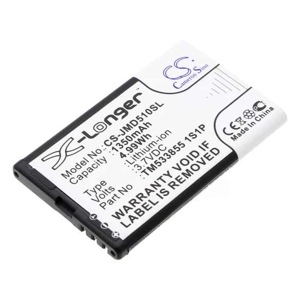 Utángyártott JBL hangszóró Li-ion akkumulátor 3.7V 1350mAh TM533855 1S1P - CameronSino