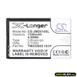 Utángyártott JBL hangszóró Li-ion akkumulátor 3.7V 1350mAh TM533855 1S1P - CameronSino
